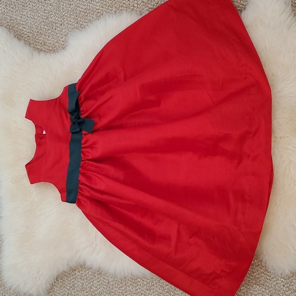 Moos Boo’s Red & Green Silk Blend Dress Size 6 - Picture 1 of 7